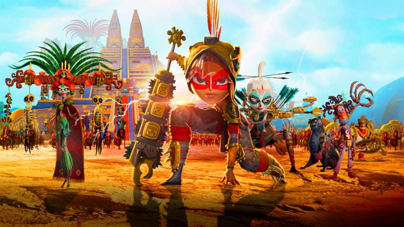 Maya ve Üç Savaşçı Arkaplan